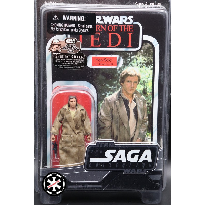 Han Solo in Trench Coat action figure-Star Wars Saga Collection Return of Jedi 
