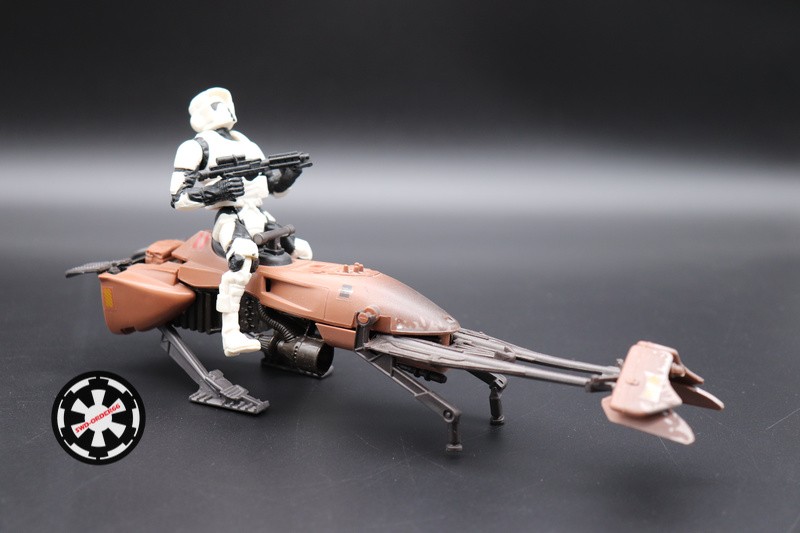 Speeder Bike Whit Biker Scout Star Wars Power Of The Force 2 1996