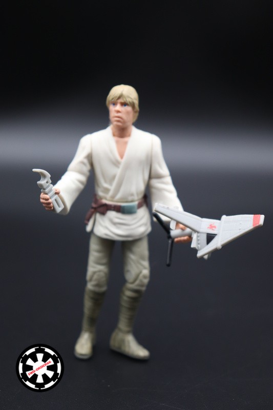 Luke Skywalker With T-16 Skyhopper Model Star Wars The Power Of The Force 1999