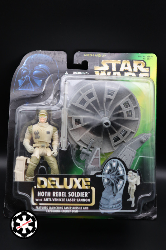 Hoth Rebel Trooper Whit laser canon Star Wars Power Of The Force 2 1997
