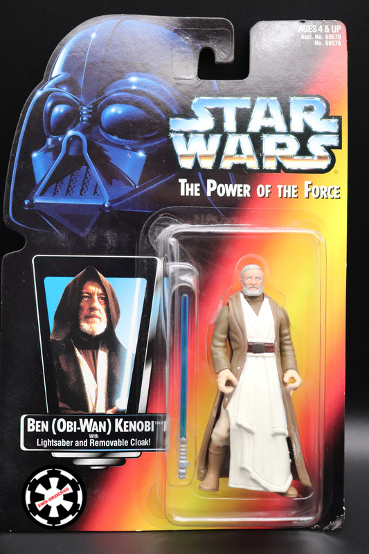 Obi-Wan Kenobi Star Wars Power Of The Force 2 1995 Red Card short saber