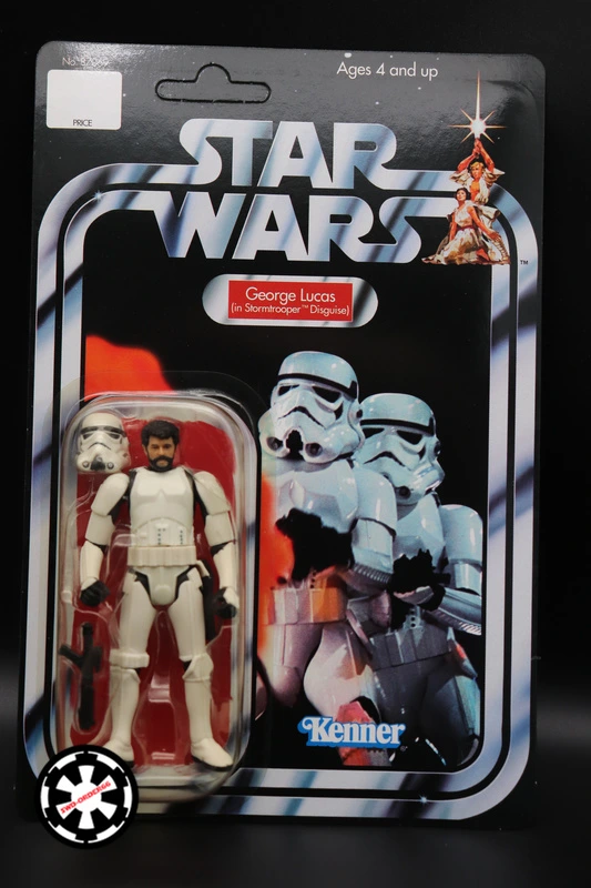 George Lucas In Stormtrooper Disguise Star Wars The Saga Collection 2006 (copie)