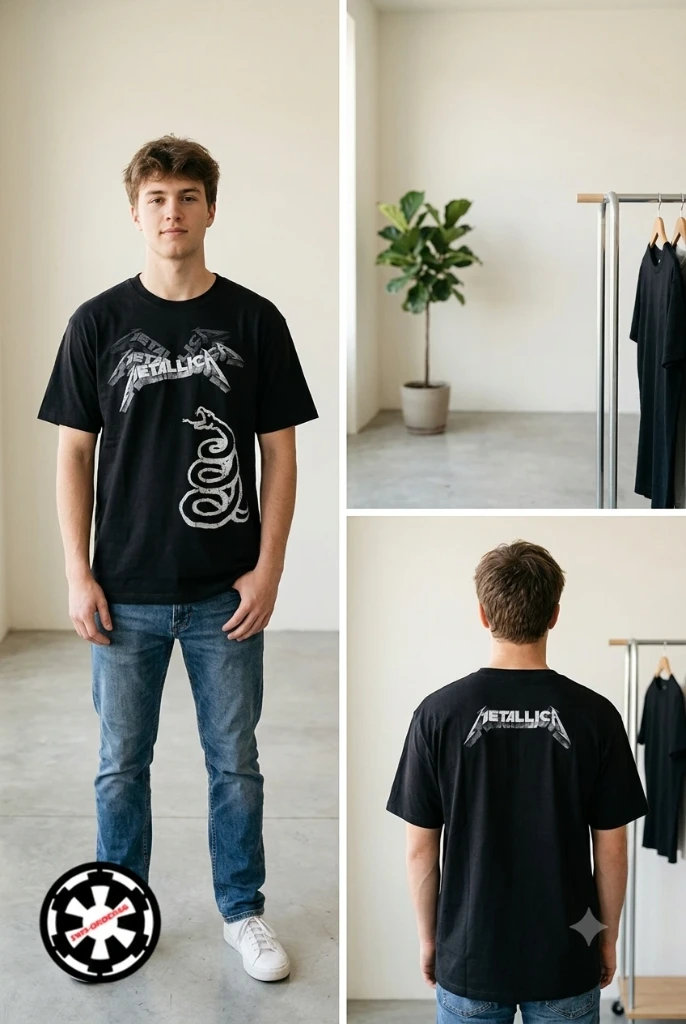 T-shirt Metallica XXL - Black Album Snake N°150 Bis