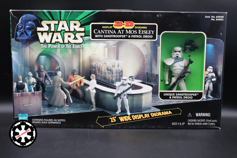 Sandtrooper With Cantina at Mos Eisley 3D Diorama Star Wars Power Of The Force 2 1998