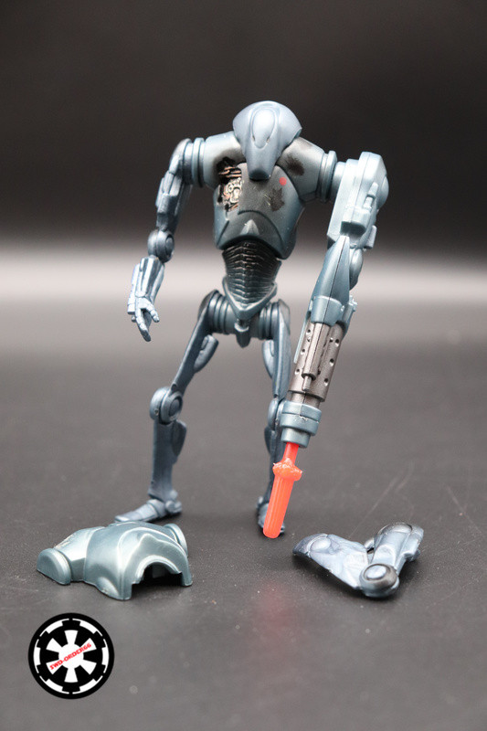 Super Battle Droid With Exploding Body Damage! Star Wars Saga 2002