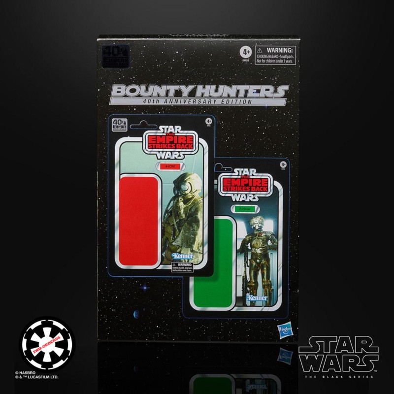 pack 2 figurines Bounty Hunters Zuckuss & 4-LOM 40th Anniversary Star Wars The Black Series 2021 6"