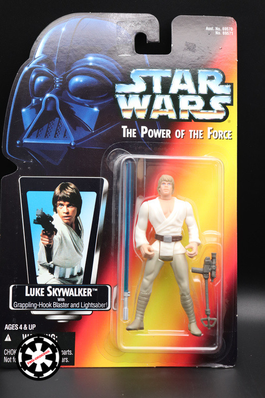 Luke Skywalker Star Wars Power Of The Force 2 1995 Red Card Long Sabre