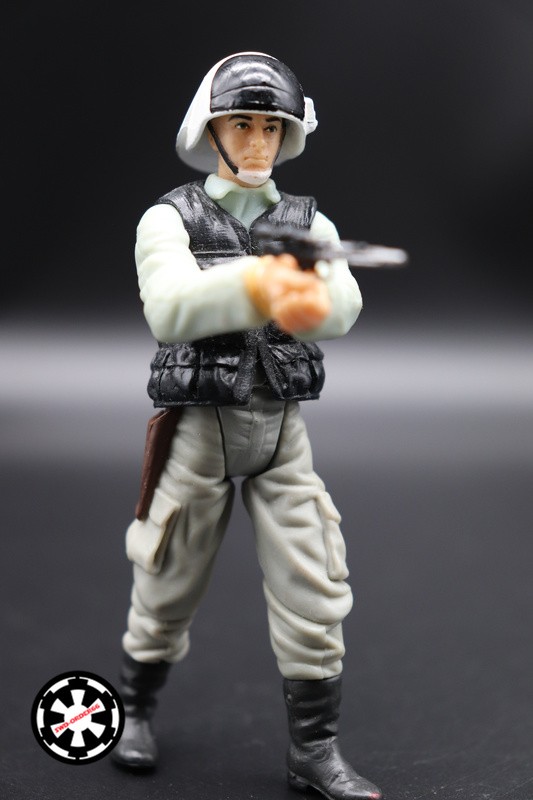 Rebel Fleet Trooper Black Hair Star Wars SAGA 2002