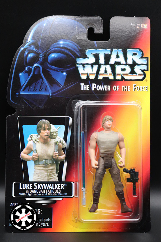 Luke Skywalker Dagobah Fatigues Star Wars Power Of The Force 2 1995 Red Card