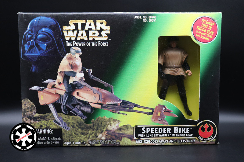 Speeder Bike Whit Luke Skywalker Star Wars Power Of The Force 2 1997