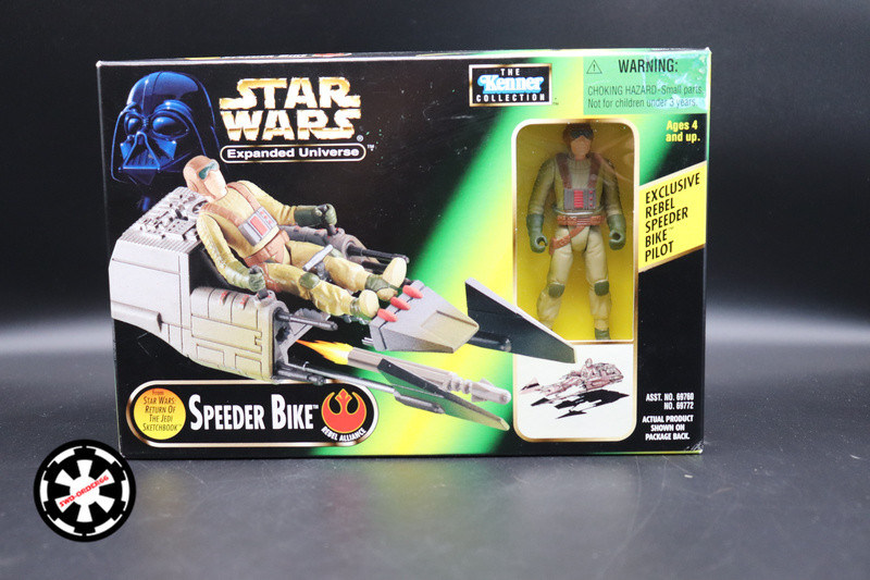 Speeder Bike With Pilot (Concept by Joe Johnston) Star Wars Power Of The Force 2 1997