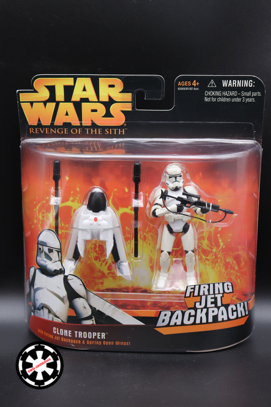 Clone Trooper Firing Jet-Pack! Star Wars Revenge Of The Sith Collection 2005